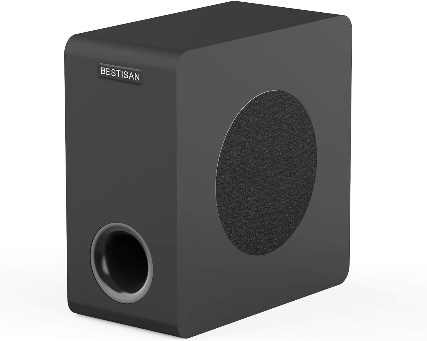 BESTISAN 6.5’’ Powered Home Audio Subwoofer with Deep Bass in Black SW65D