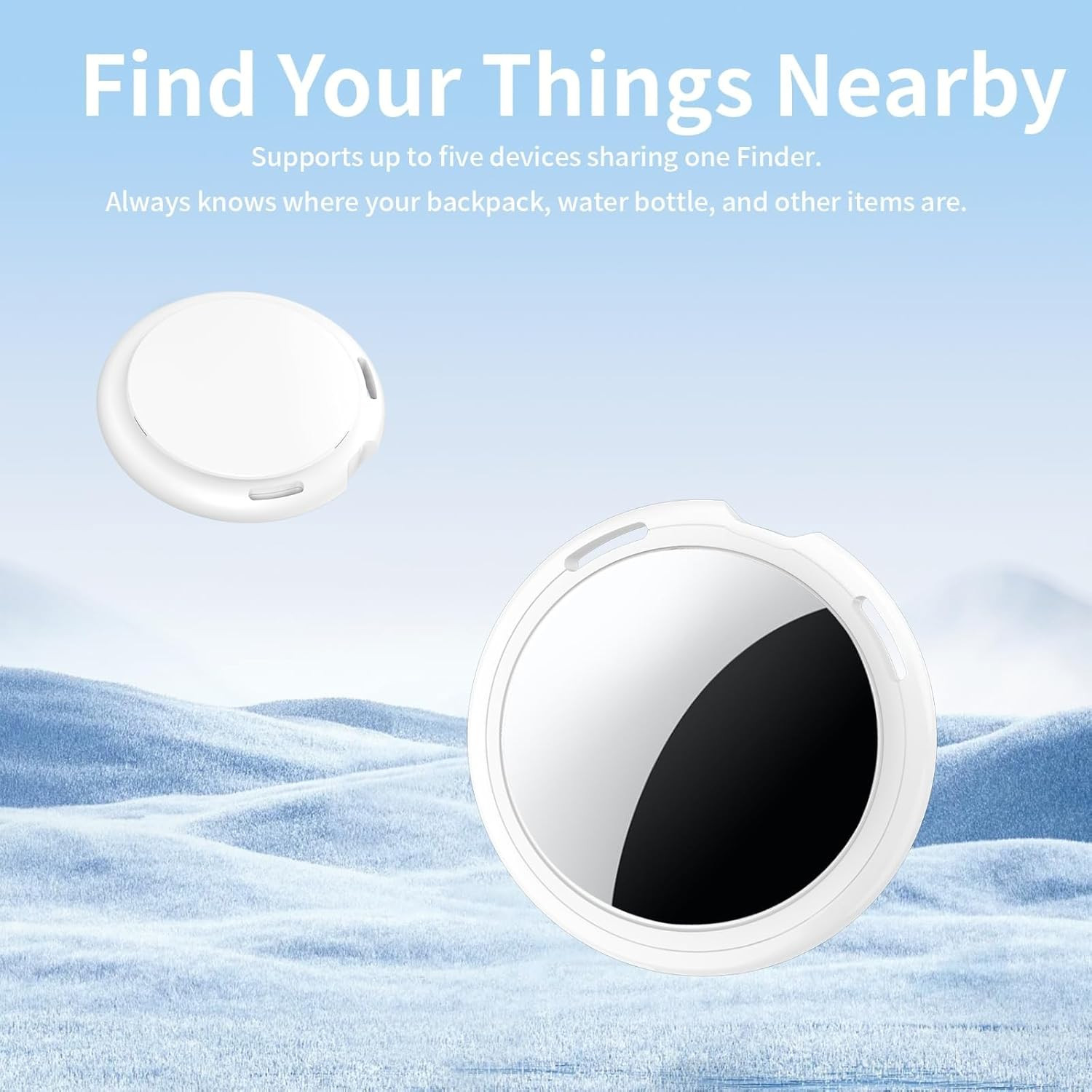 Pack Tracker Tags [ Mfi Certified] Pair with Find My (Ios ) Bluetooth Air Smart