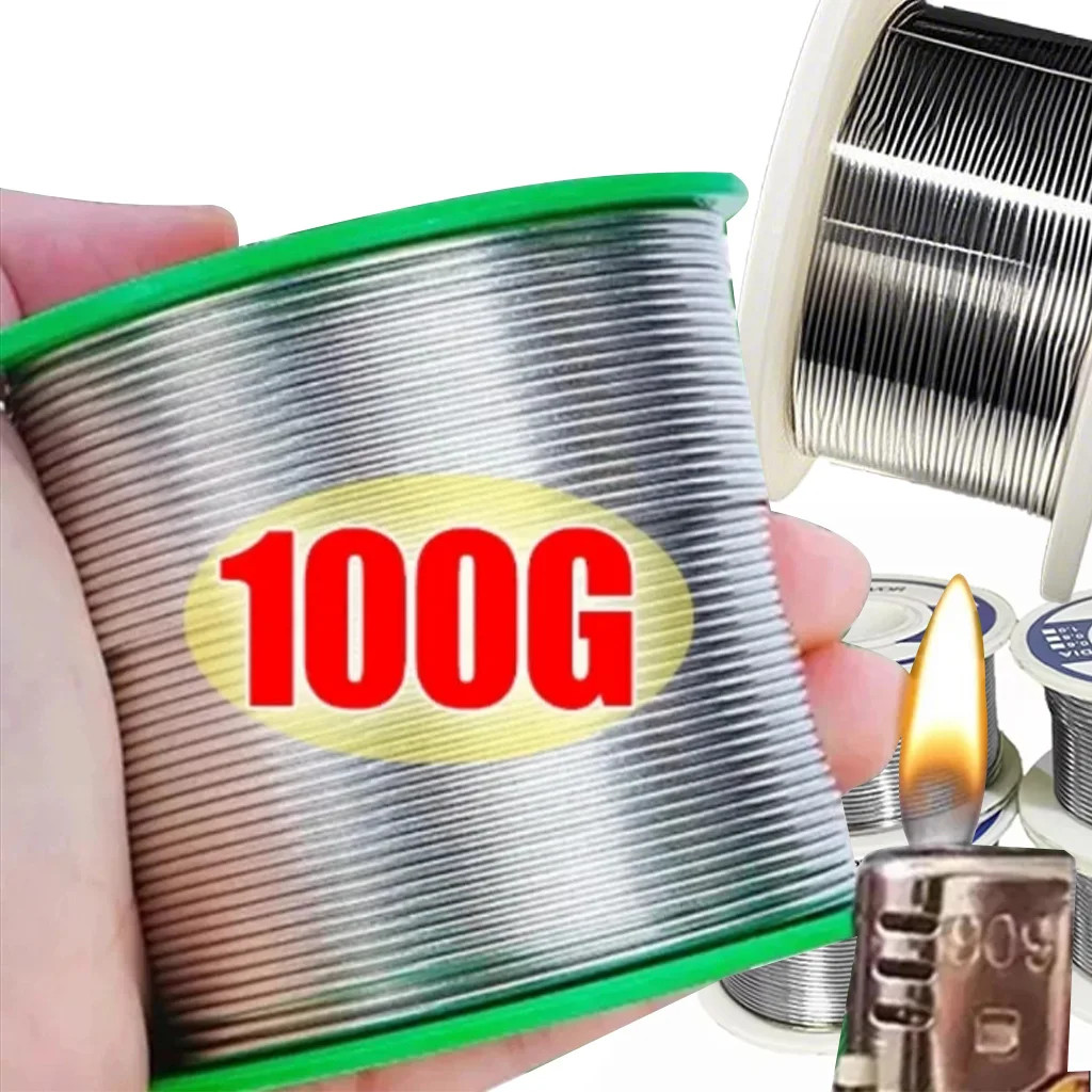 Soldering Wire 0.8mm 1.0mm 20g 50g 100g Rosin Core Tin Lead Solder Flux 2%