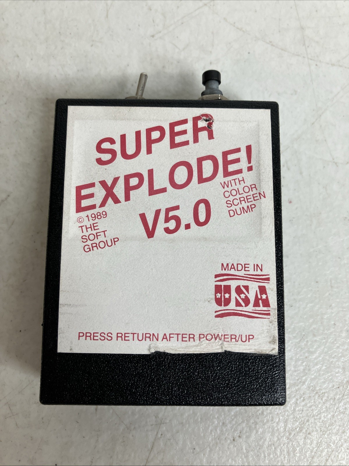 Commodore Super Explode! V5 Cartridge 64 C64 w/ Color Screen Dump 1989 W/ Disk