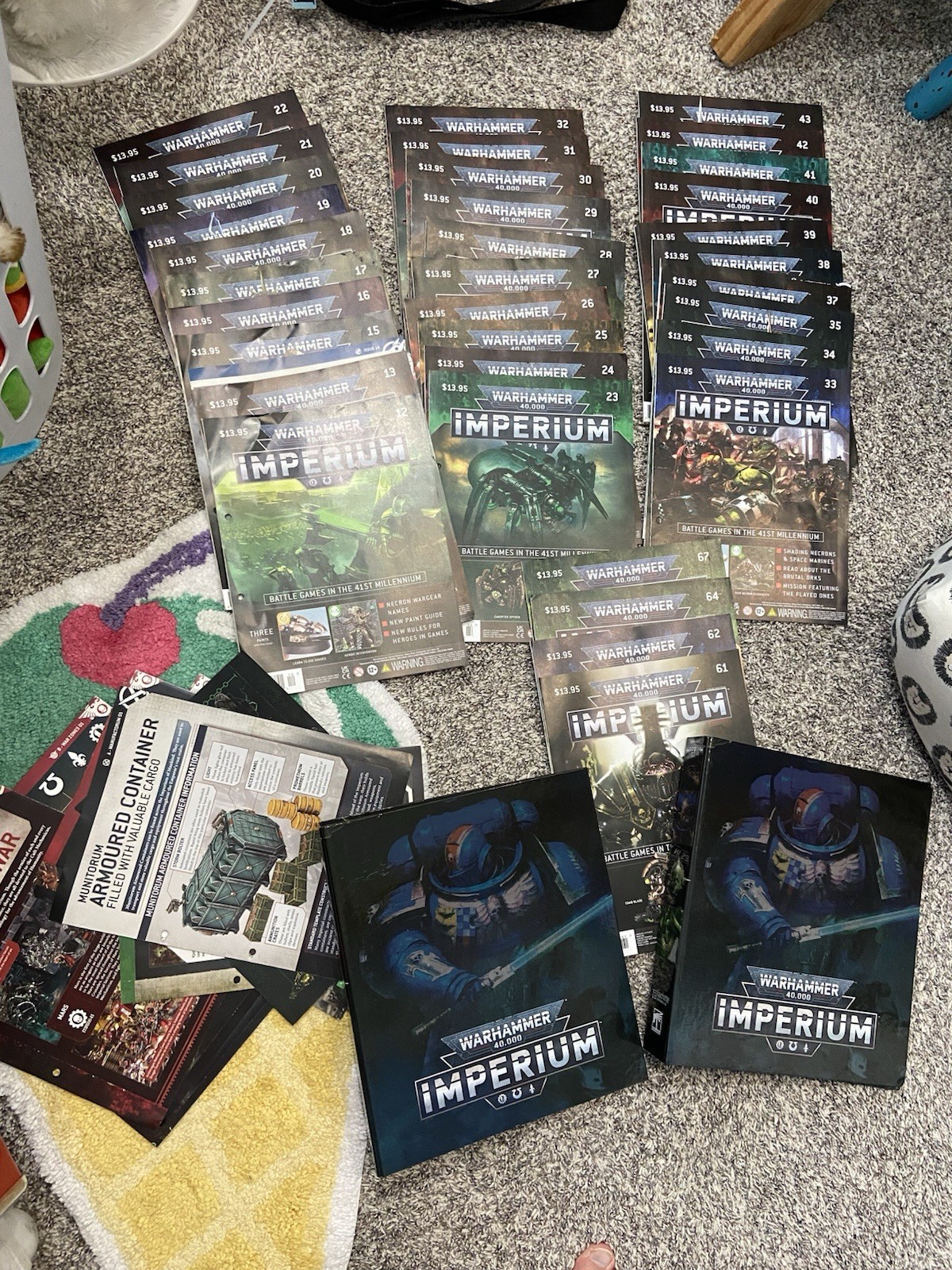 Warhammer 40k Imperium Binder Lot 35 Issues of Imperium Magazines No Miniatures