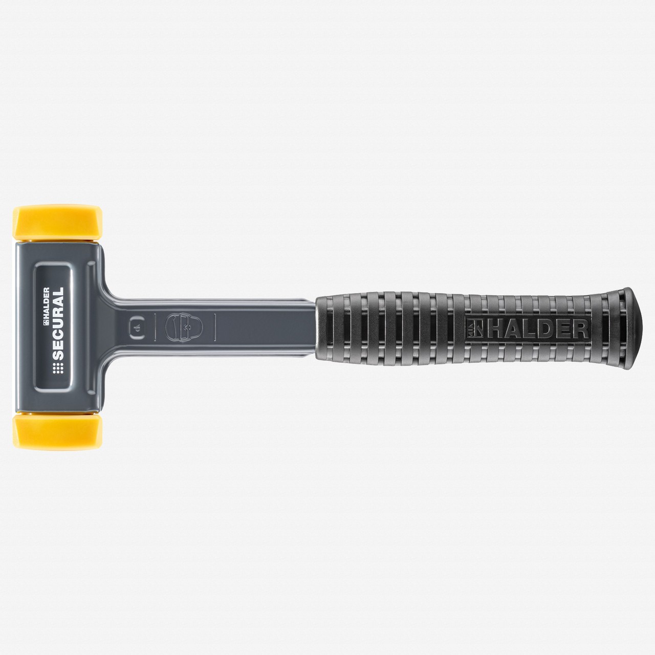 Halder Secural Dead Blow Hammer with Polyurethane Face Inserts and Steel Housing
