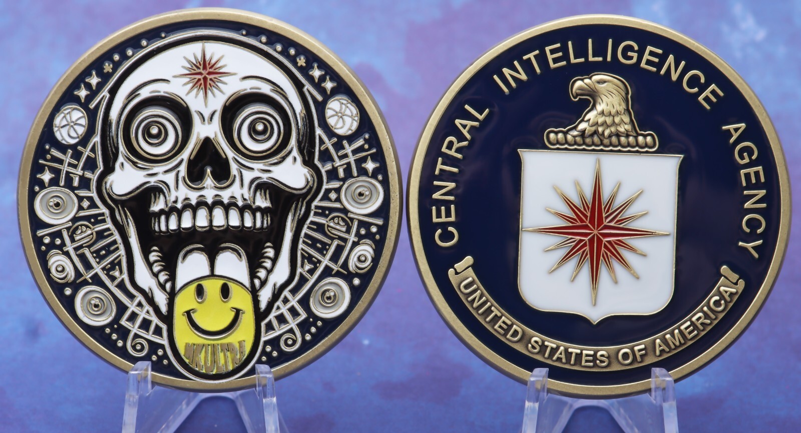 2" CIA PROJECT MKULTRA CHALLENGE COIN PSYOPS OPERATIONS SOD COVERT