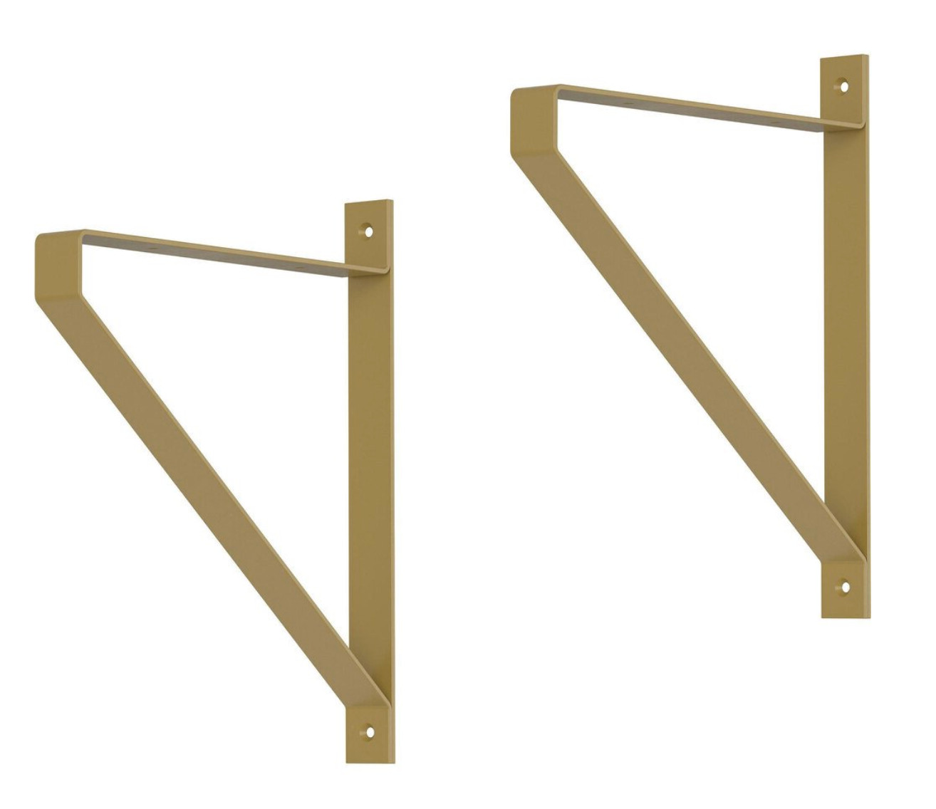 Liberty S44485Z-523 Brushed Brass Sleek Modern Nested Shelf Bracket (2-Pack)