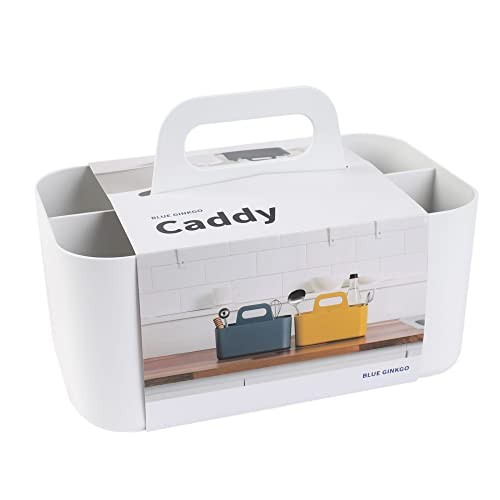 Stackable Organizer Caddy, Rectangle, White, Made in Korea | Portable.