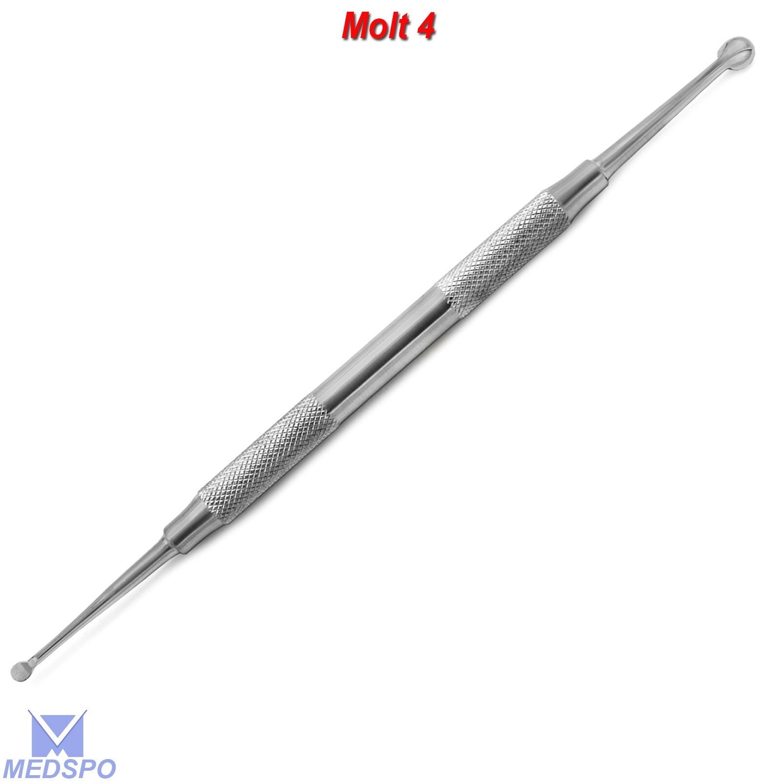 Dental Molt #4 Elevator Periosteal Double End Bone Curette Surgical Instruments