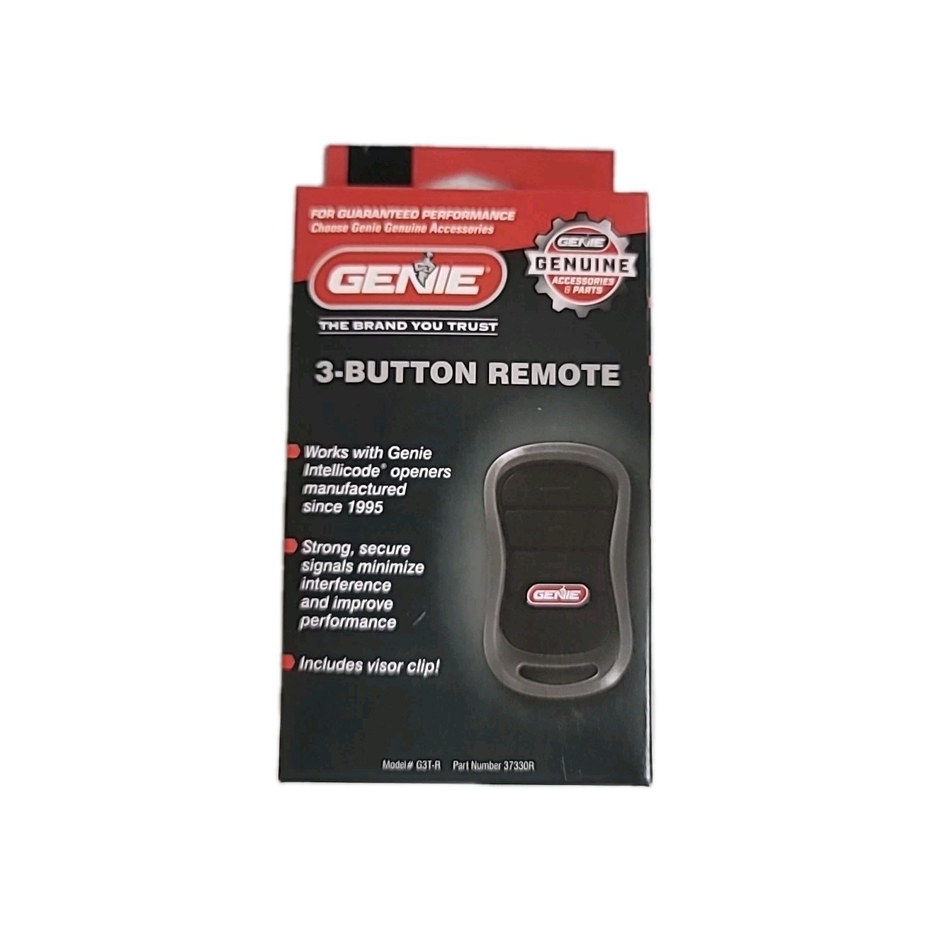 Genuine Genie 3-Button Remote MODEL G3T-R, # 37330R w/ Intellicode Technology