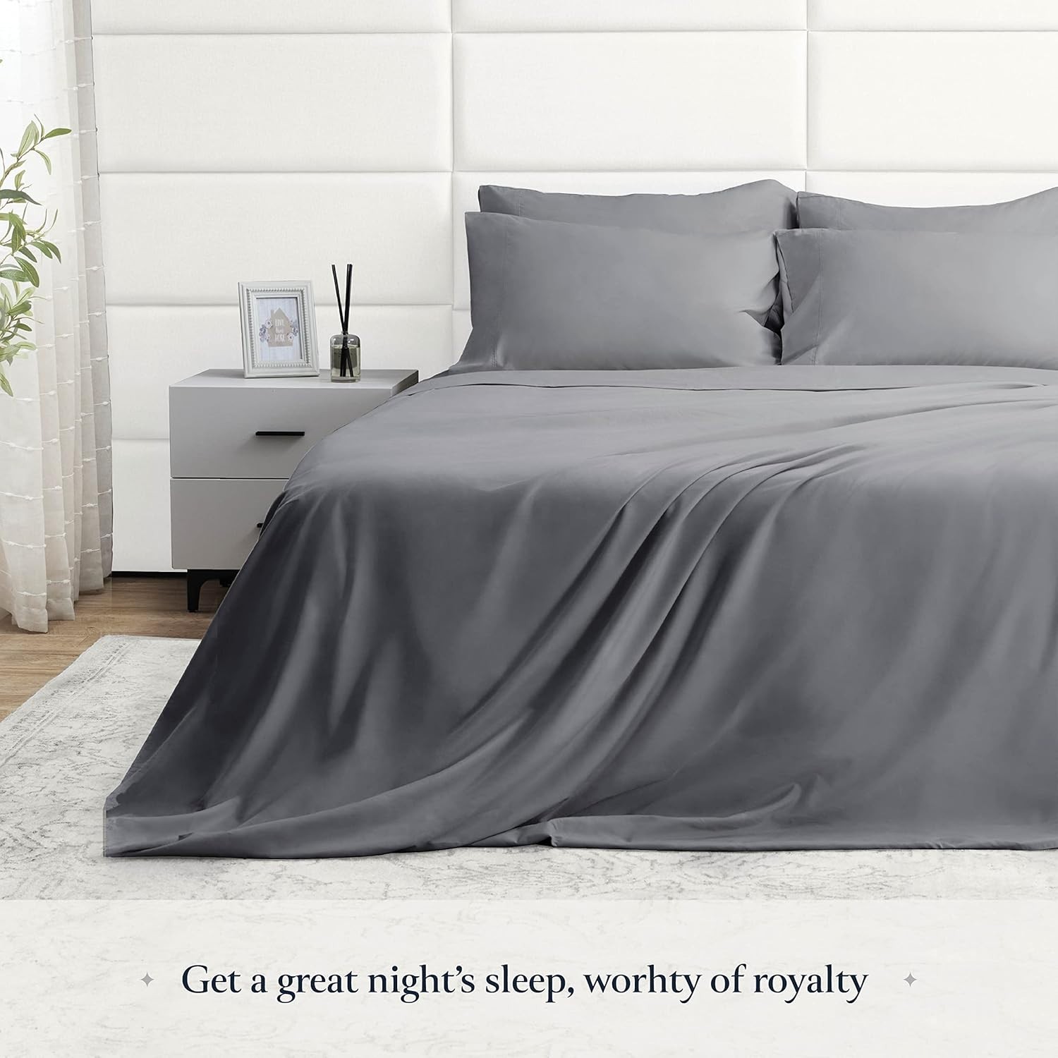 Breathable Microfiber King Sheet Set - 16 Inch Deep Pockets, 500-Night Guarantee