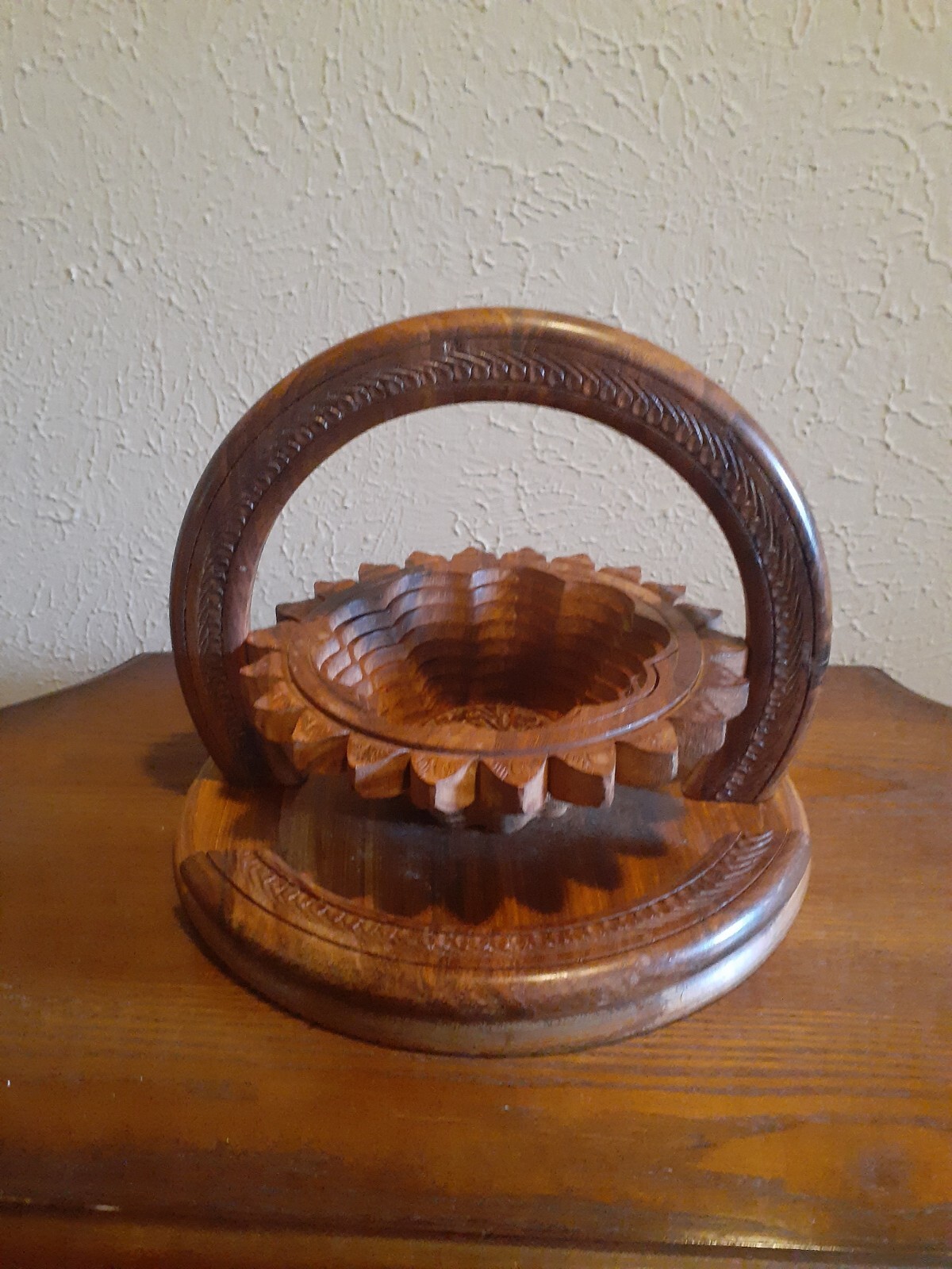 Wood Folding Basket