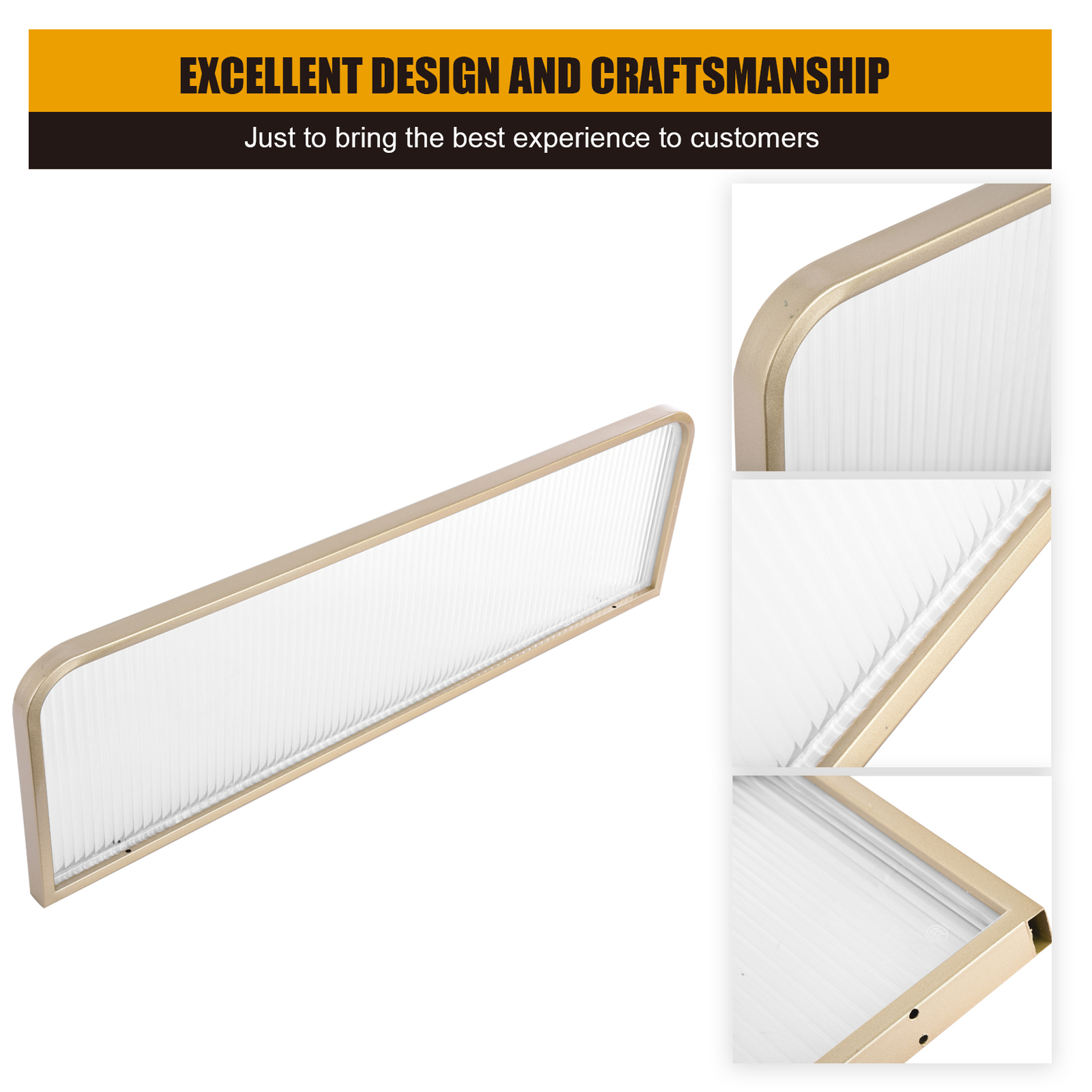 Screen Divider Translucent Table Partition Divider 40X12In Commercial