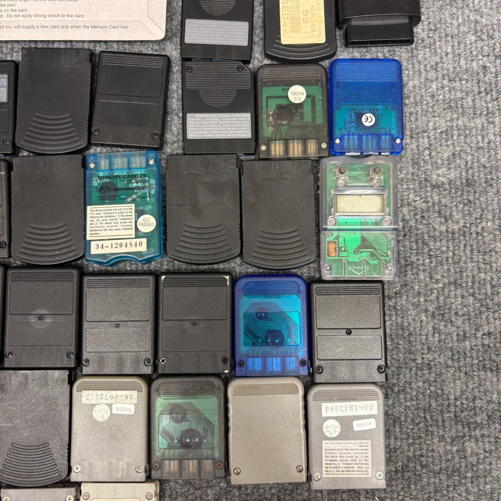 Huge Playstation 1 & 2 8MB Memory Cards Dongles PS1 & PS2 Lot Bundle UNTESTED
