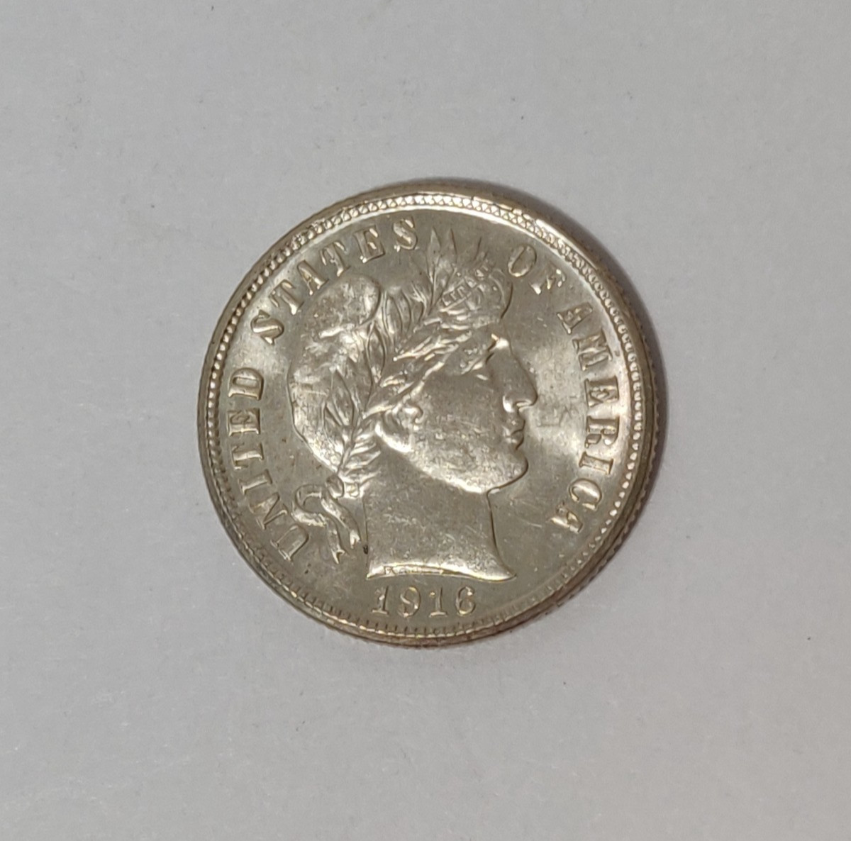 1916-S BARBER DIME SILVER COIN