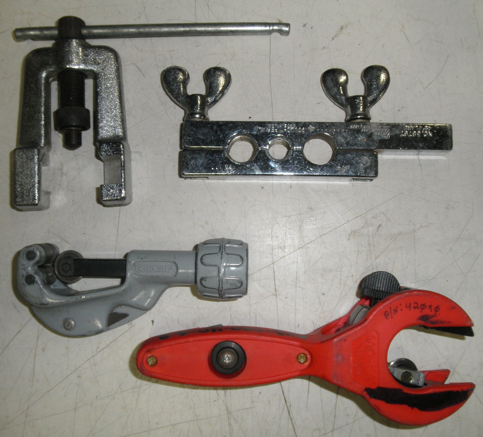 4 Pc. Tubing Pipe Flare Tool Set Imperial 38767 Ridgid 105 MADE IN USA
