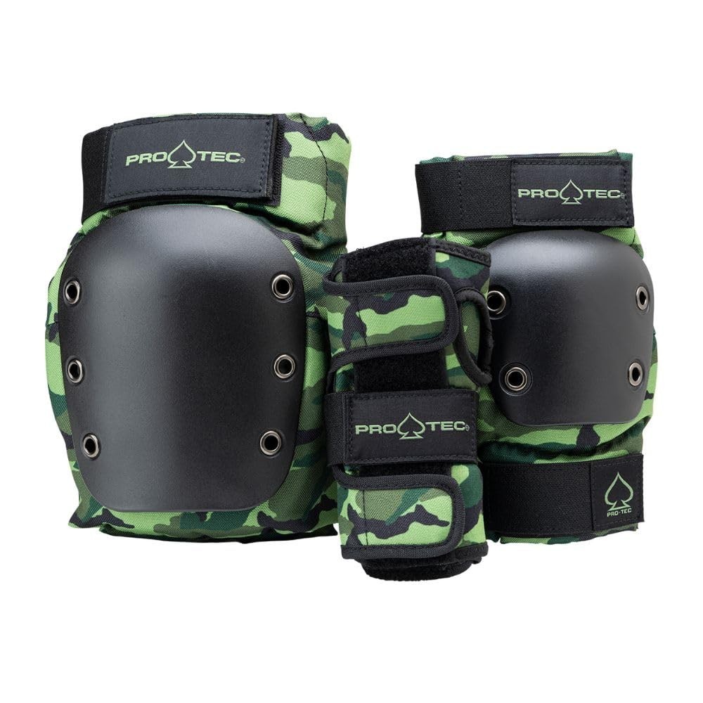 Pro-Tec Street 3-Pack Pad Set for Skateboarding Roller Skating Scooter Bicycling