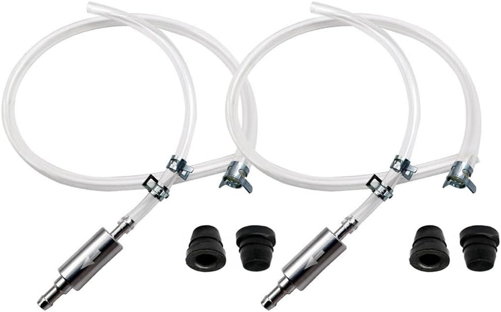 Brake Bleeder Hose Kit with Aluminum Check Valves, PVC Hoses for Motorcycle Car