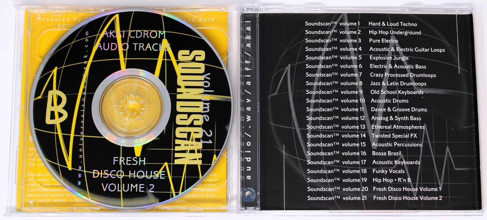 USB Soundscan 21 Fresh Disco House 2 Akai Sample/Sound Library/Sampling 2 CD