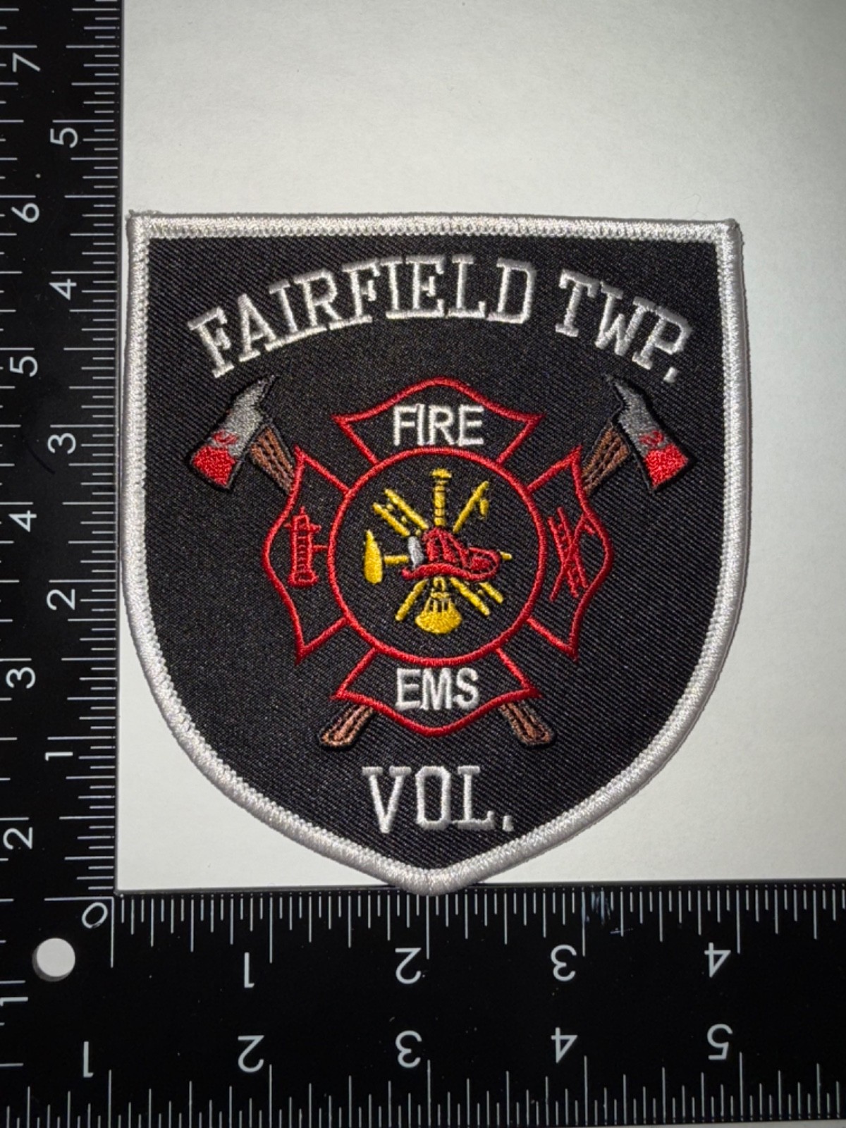 Fairfield Township TWP Connecticut CT Fire Department Shoulder Patch Obsolete