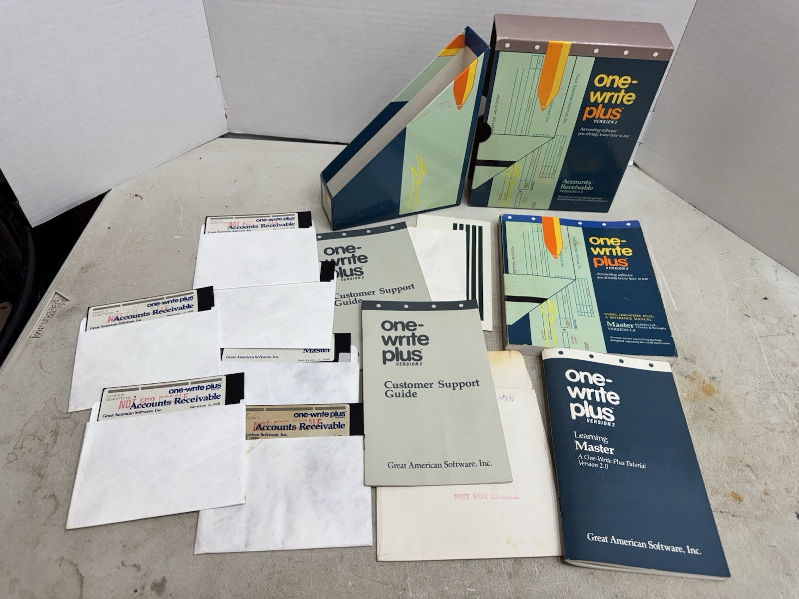 one write plus version 2 accounts receivable accounting software 1987