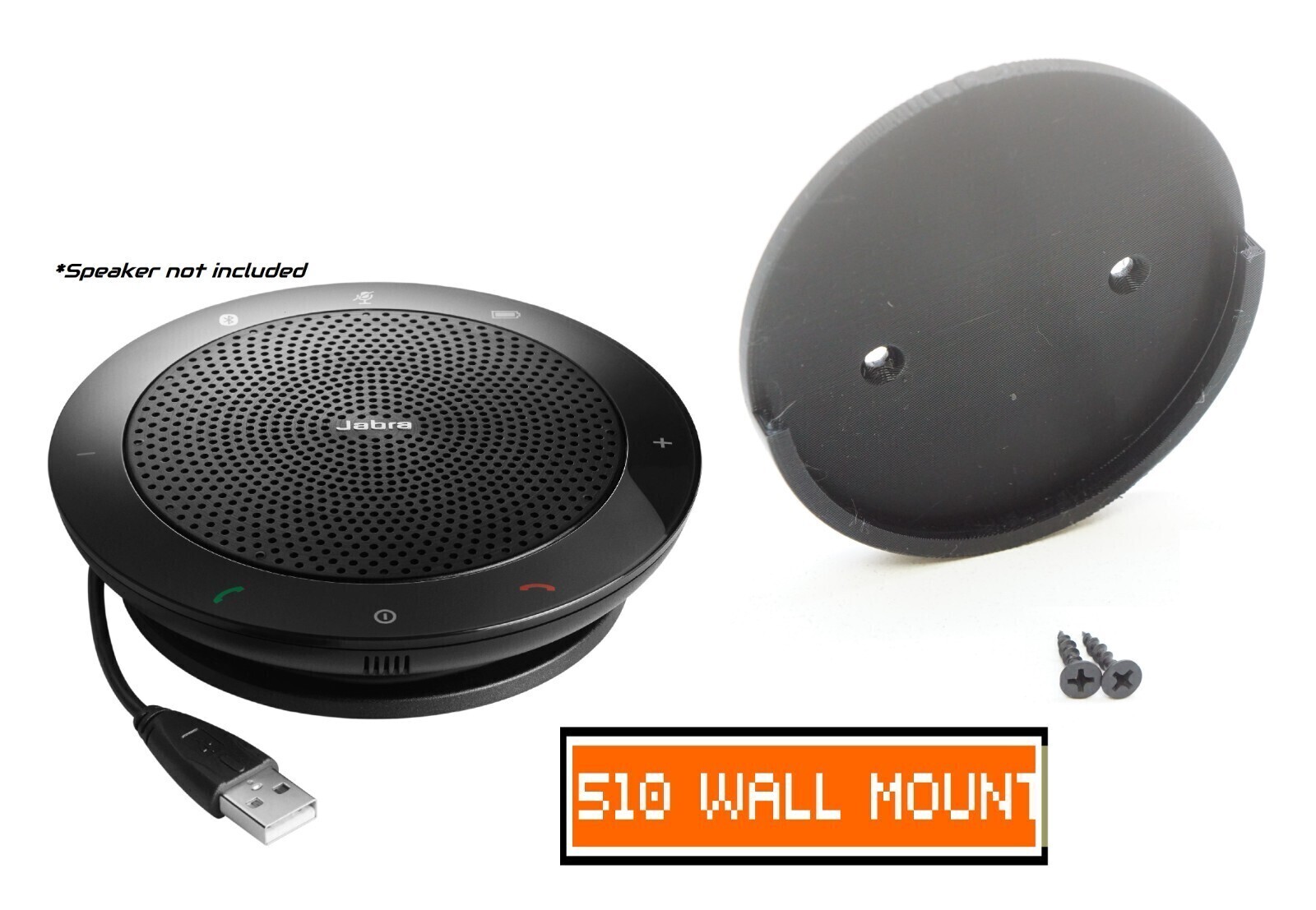 Wall Mounting Bracket Holder for Jabra Speak 510 Bluetooth Speaker