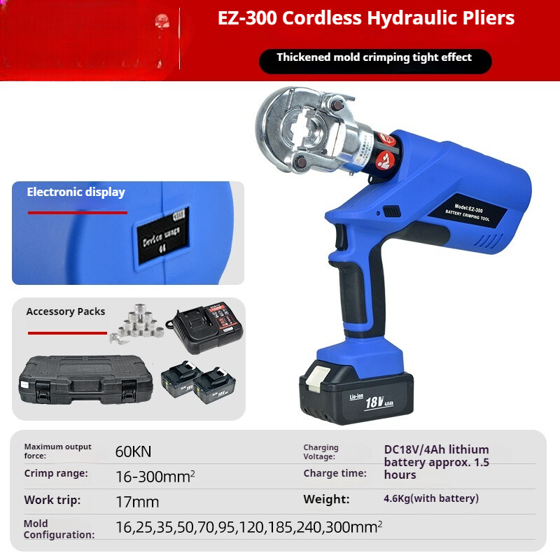 Electric Hydraulic Pliers Hydraulic Crimping Pliersrechargeable Hydraulic Pliers