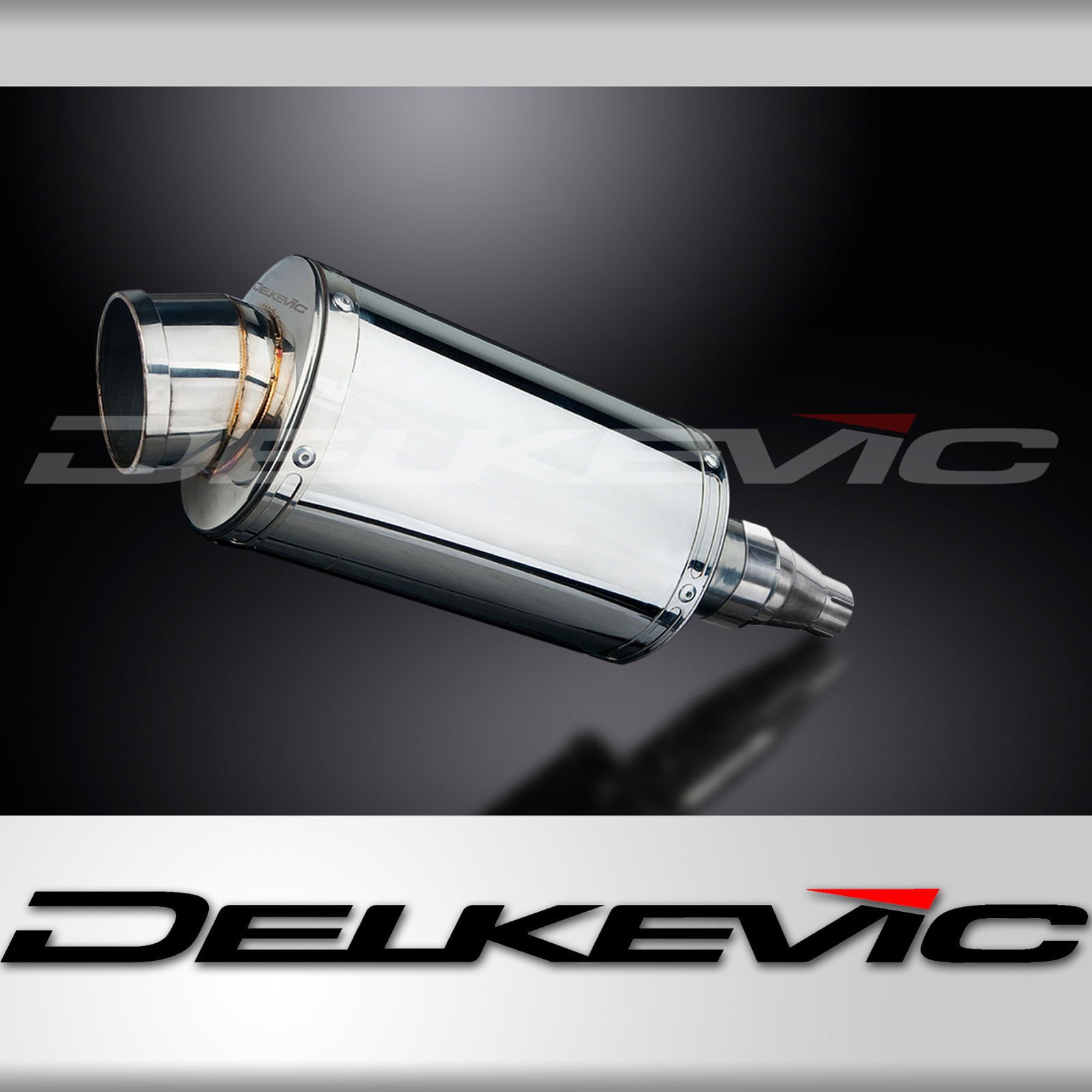 Kymco Downtown 300i 2011-2016 Slip On 9" Oval Stainless Exhaust Muffler Kit