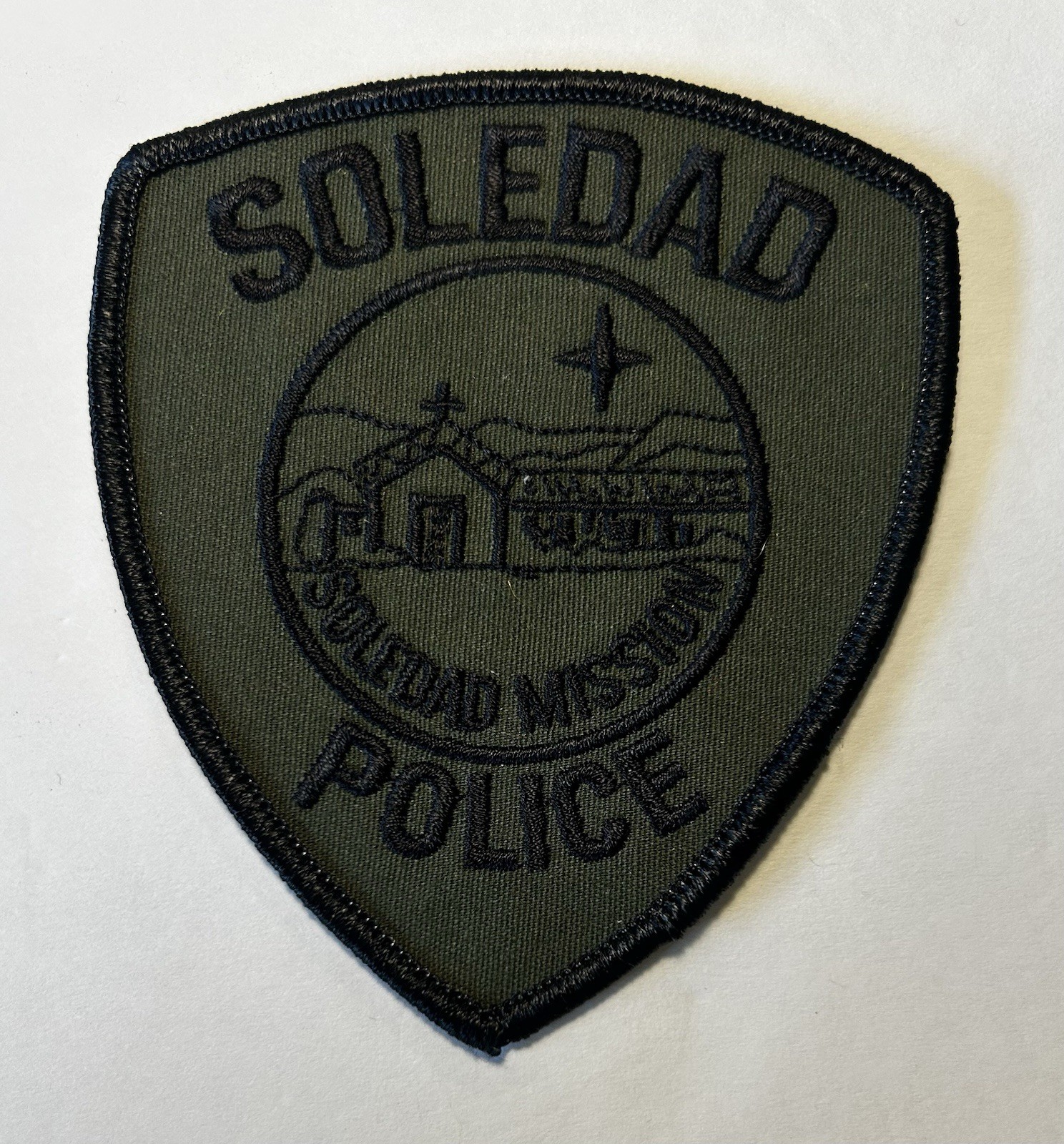 CALIFORNIA SOLEDAD POLICE DEPT PATCH SUBDUED SWAT MONTEREY COUNTY #PDD34