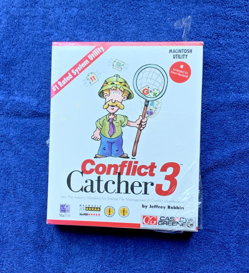 Vintage Conflict Catcher 3 for Mac; Old Stock, Never Sold; Unopened