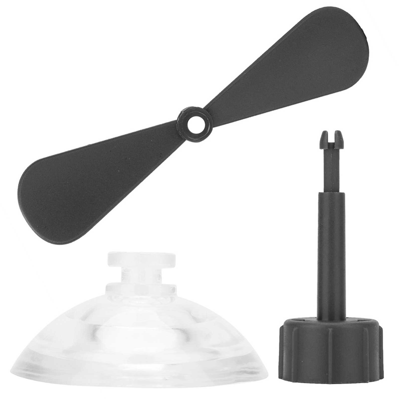 (Black)Helmet Propeller For Motorcycle Premium Rubber And Plastic With