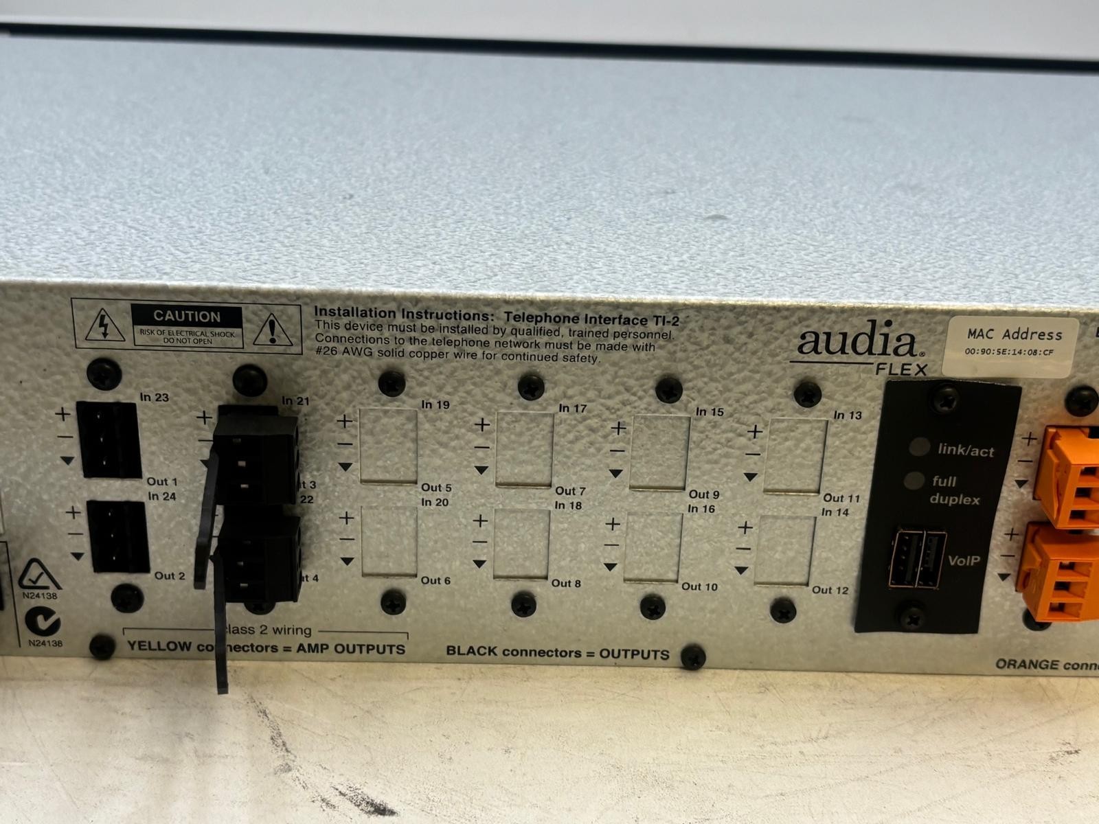 BIAMP Systems Model TI-2 Audia Flex Digital Sound Processor