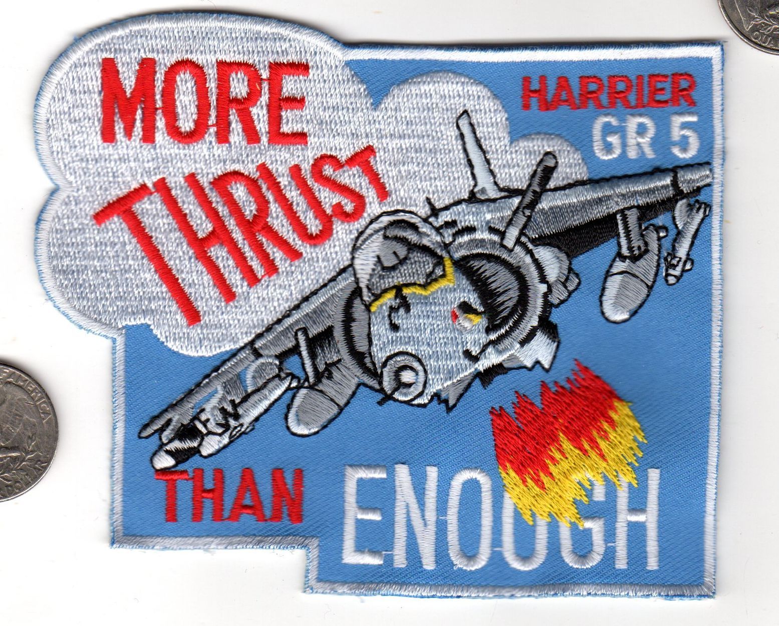 USMC NAVY British Harrier GR5 Fighter Squadron Patch Aircraft Carrier wing  xwzf