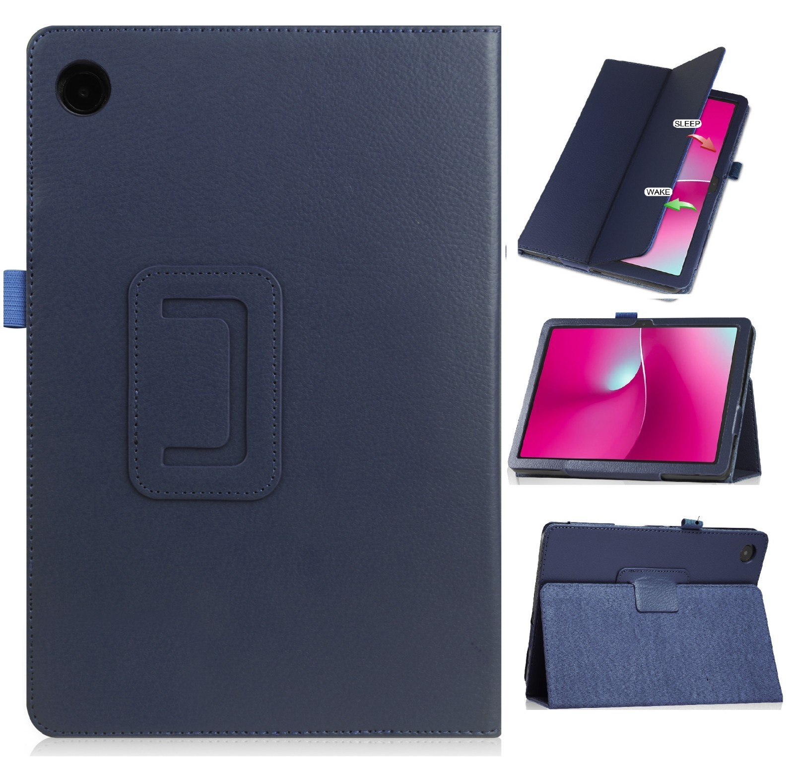 For REVVL Tab 2 (2025) Tablet 10.1" PU Leather Protective Folio Case with Stand