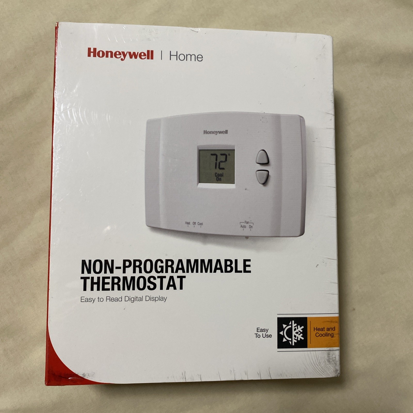 Honeywell Home Heating and Cooling Push Buttons Thermostat RTH1111B1016