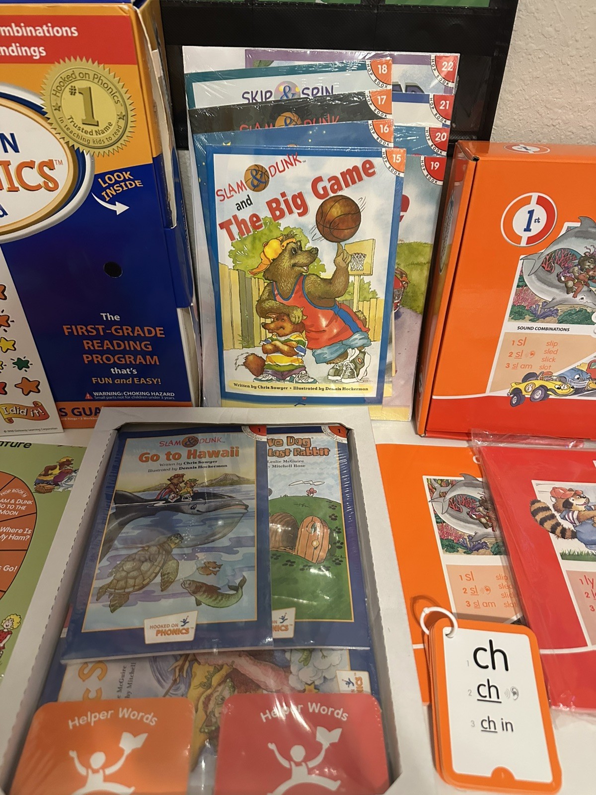 Complete And Unused. Hooked On Phonics Learn To Read Box Set First Grade