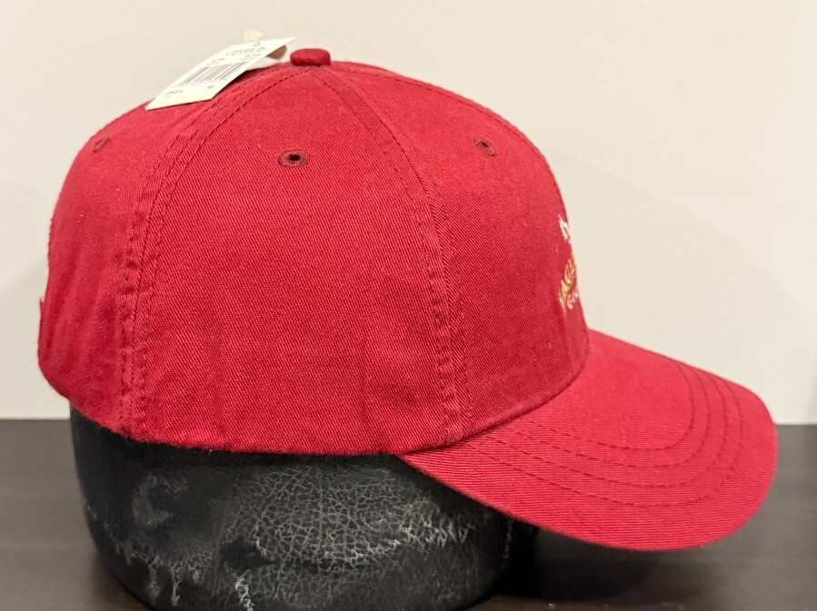 Eagle Ridge Golf Club Page and Tuttle Adjustable Dad Hat Cap Red Cotton