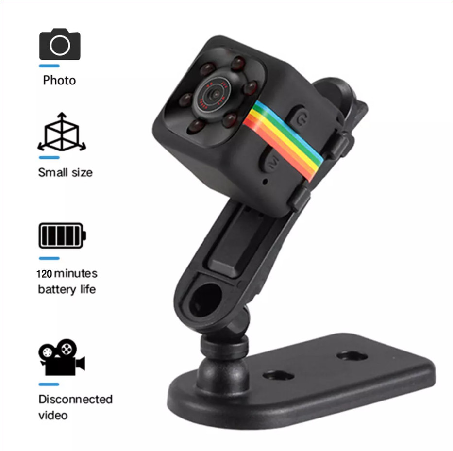 Mini Camera 1080P Portable Small HD Nanny Cam Night Vision and Motion activated