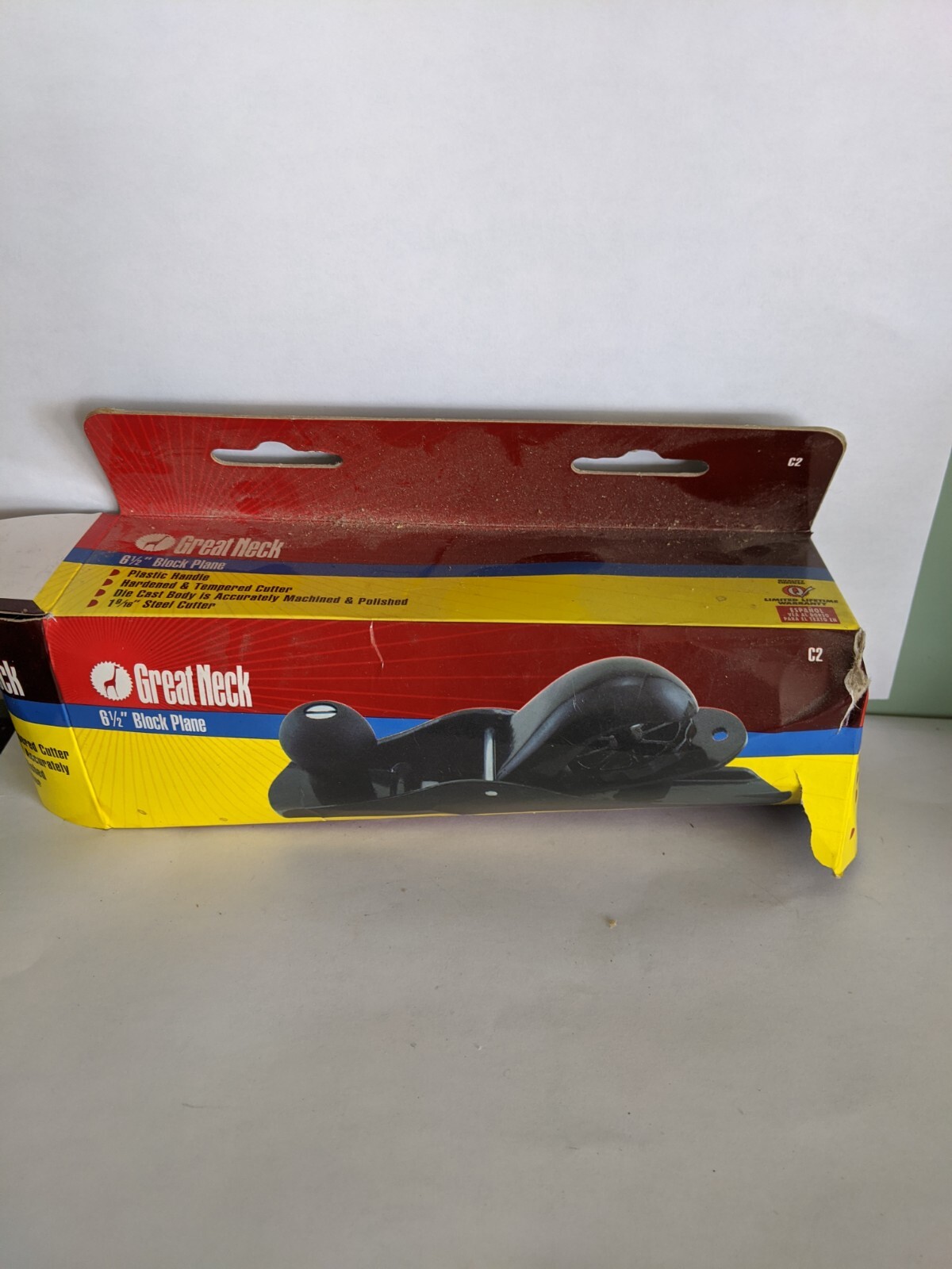 Great Neck 6 1/2" Block Plane, Steel. New In The Box.