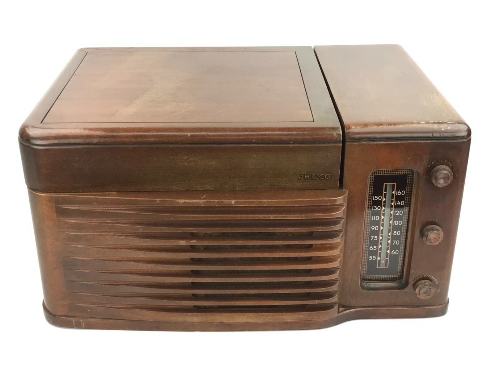 Vintage Philco 48-1256 AM Radio & Record Player Turn Table, AS-IS