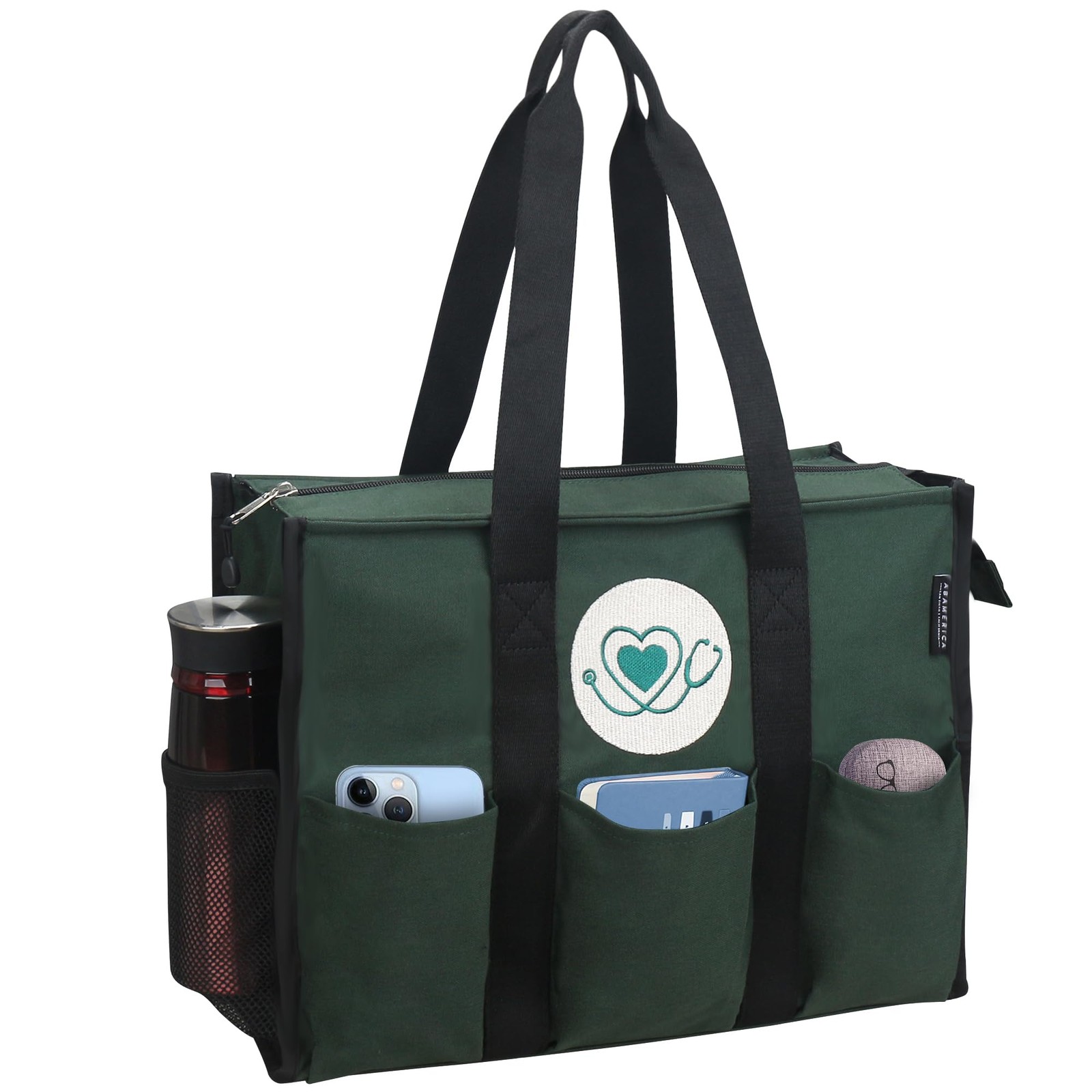 Nurse Bags for Work Nursing Bag Multiple Pockets Waterproof Organizing Zip To...