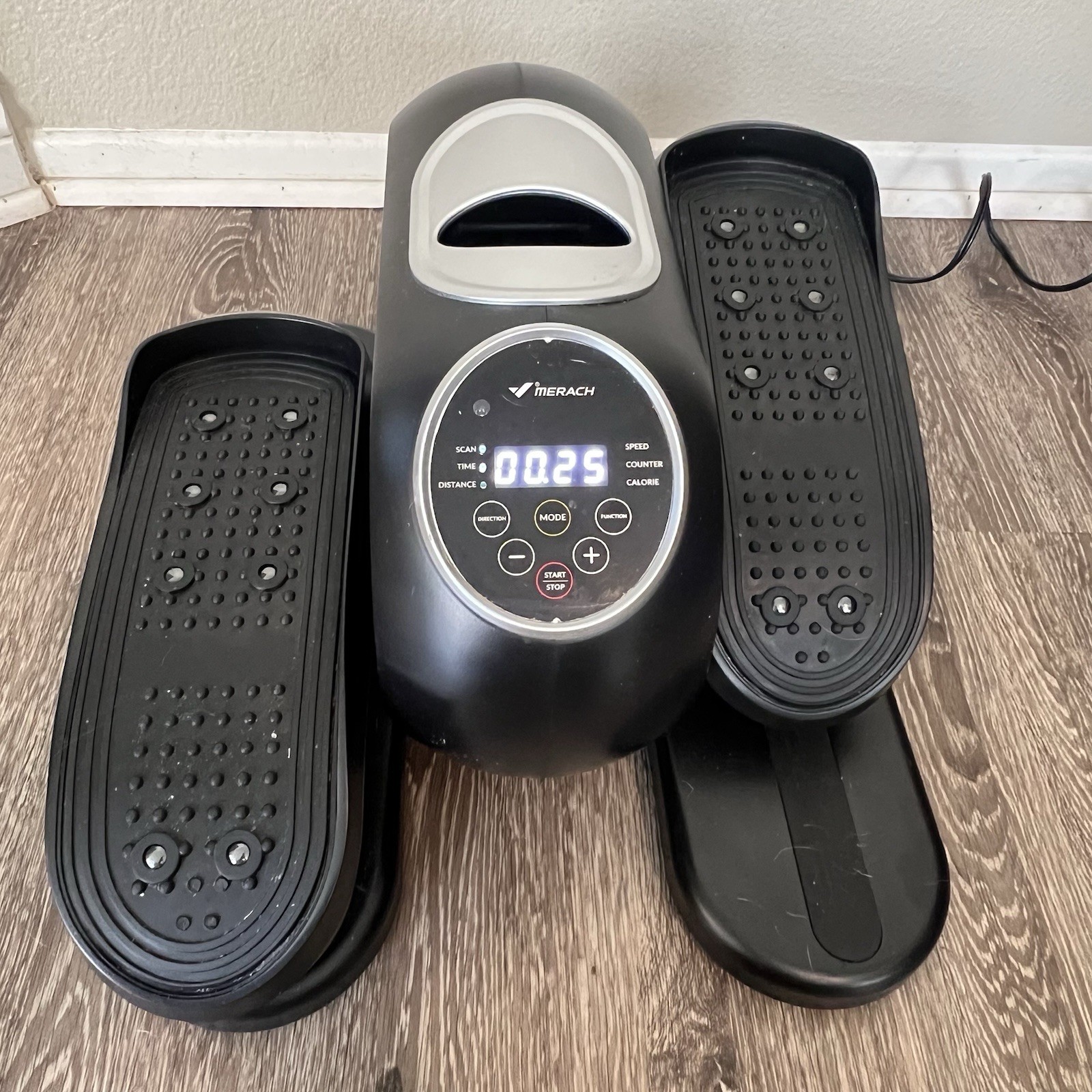 MERACH Under Desk Elliptical Machine Leg Exerciser Home Non-Slip Pad Tested ✅