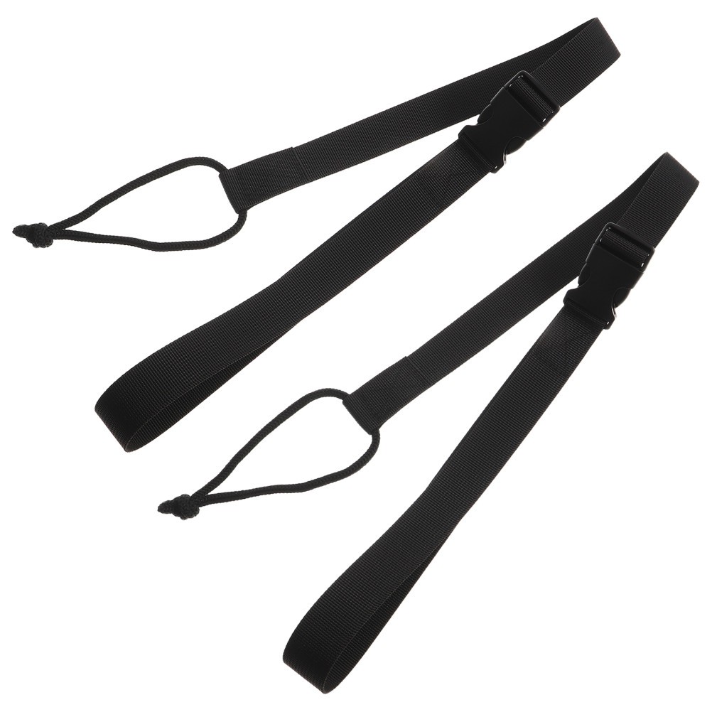 2 Pcs Snowboard Leash Bindings Straps Accessories Men's Adjustable Safety