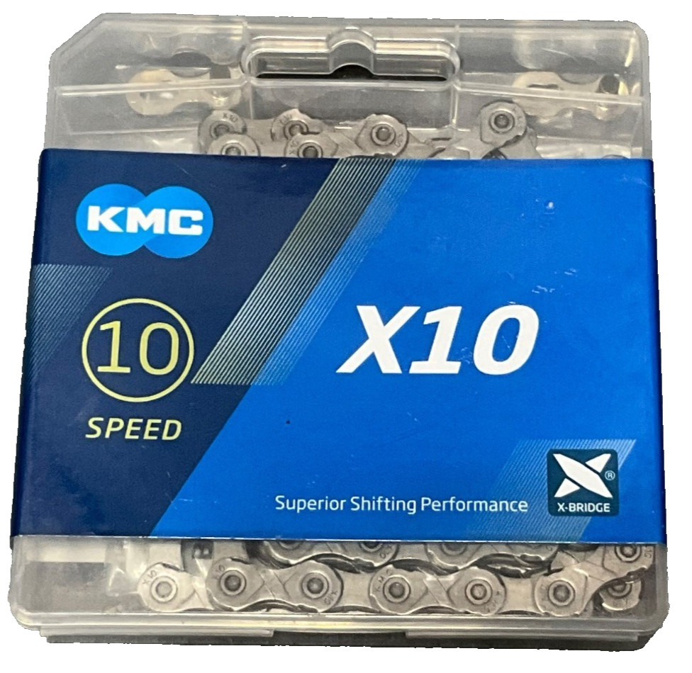 KMC X10 Speed Bike Chain With MissingLink 10R/CL559R - Durable Steel Constructio
