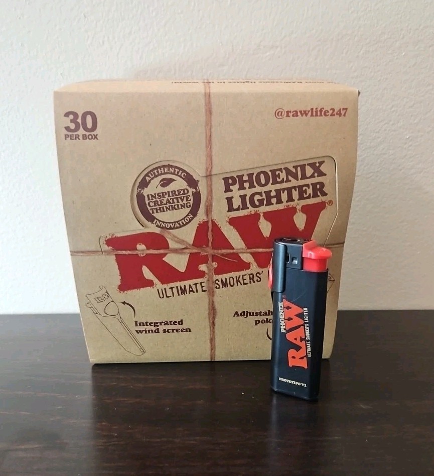 Raw Black Phoenix Poker Lighter (1 Piece)