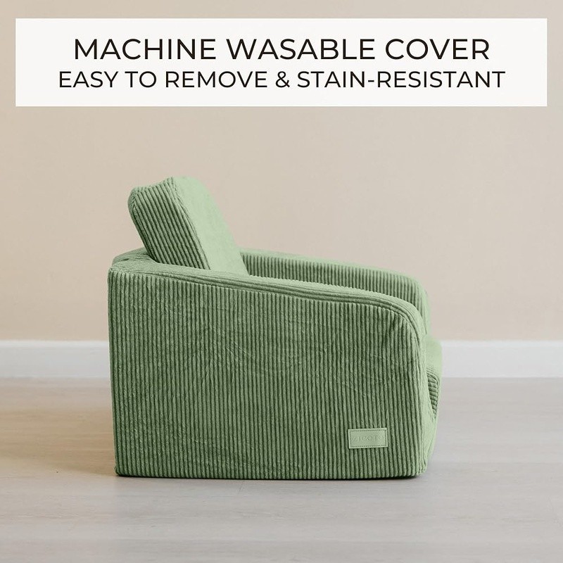 Cozy Kids Sofa Chair 2-in-1 Convertible Foam Lounge Portable Toddler Armchair US