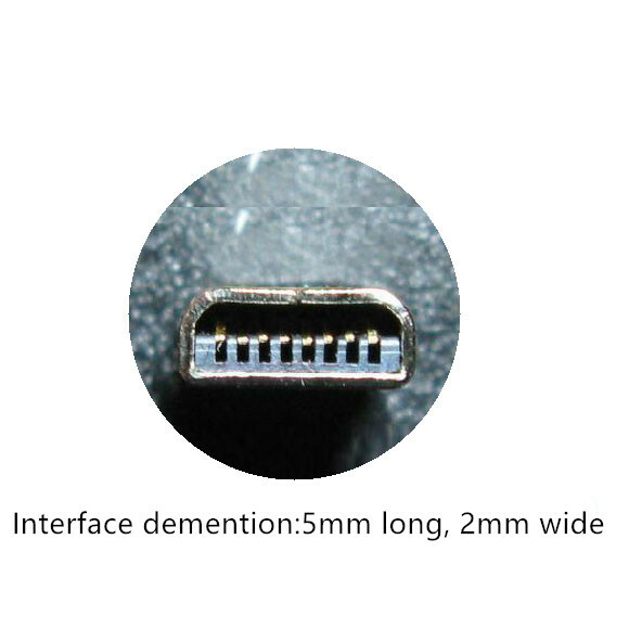 USB mini B 8 pin camera Lead Cable Tether Adapter Power PC Mac Transfer Sync