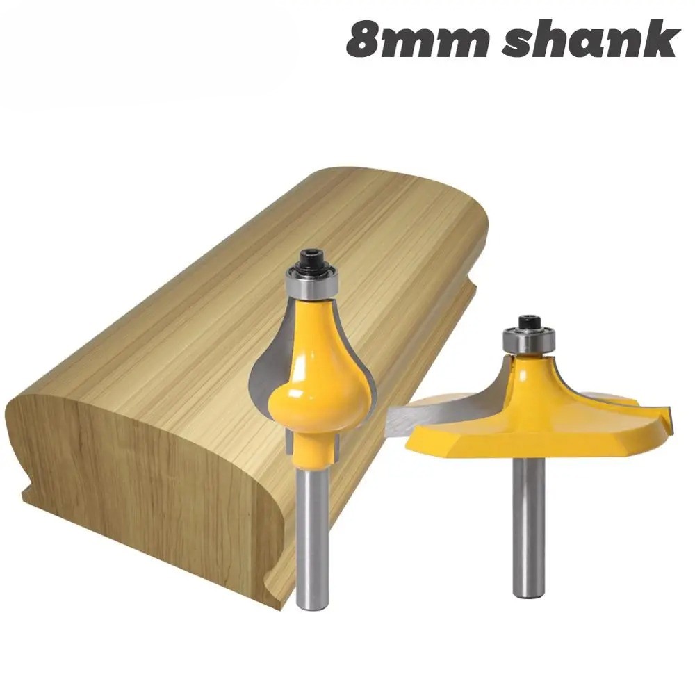 New 8mm Shank Armrest Cutter Woodworking Milling Cutter Gong Milling Router Bit