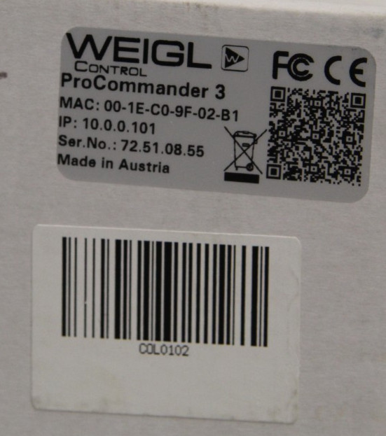 Brand New WEIGL Pro Commander 3 Comprehensive Show Control Solution