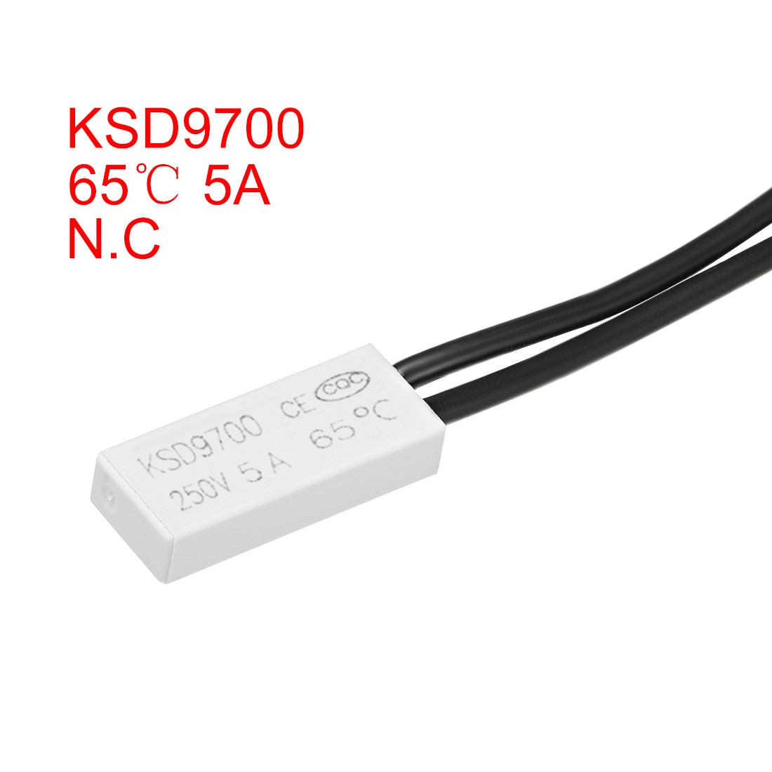 Normally Close Temperature Switch 65℃ N.C 5A Thermal Switch Thermostat 2pack