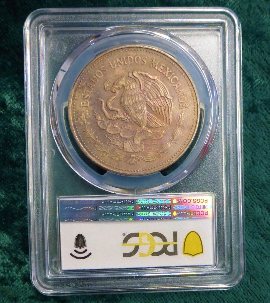 1988 Mo PCGS MS65 Mexico Silver 100-Pesos Oil Industry Cardenas 50th Anniversary
