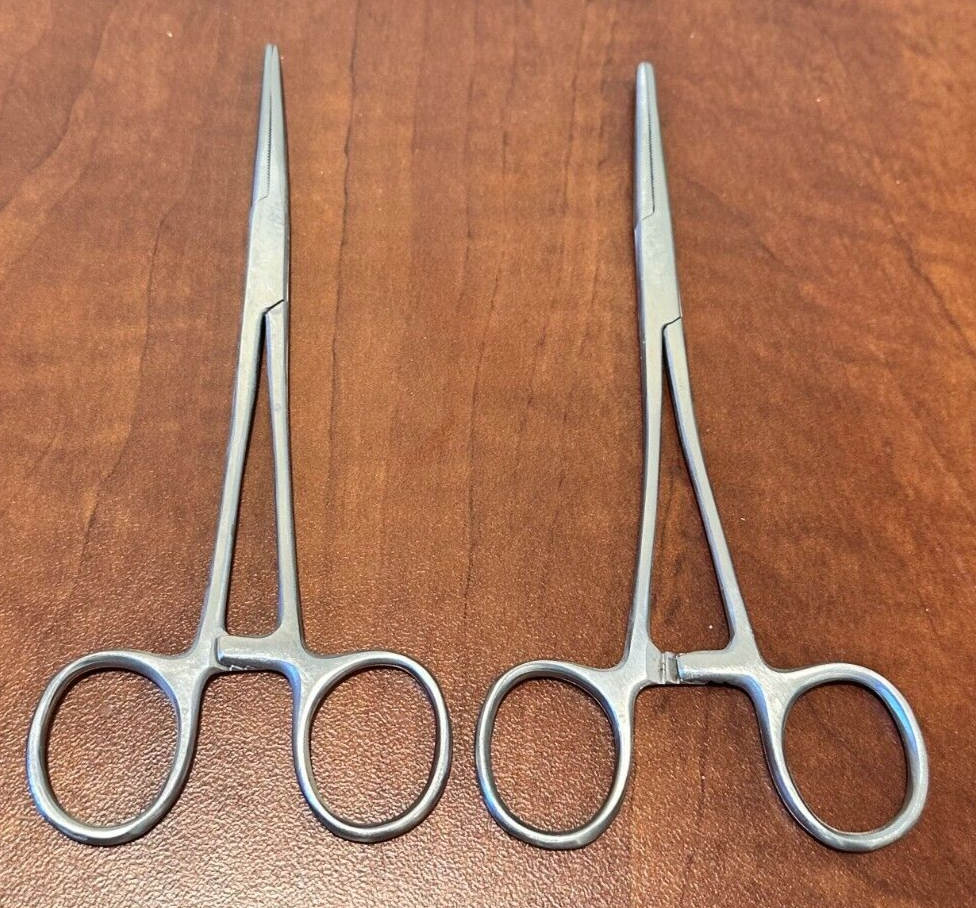 Mosquito Forceps, 6", Straight, Lot/2