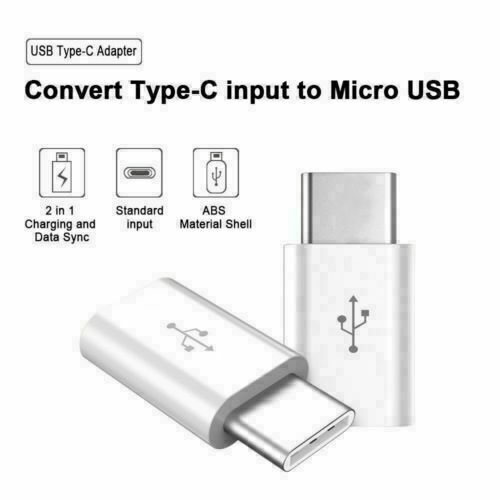 10 PACK Micro USB to USB 3.1 Type-C Data Adapter Converter For Samsung LG Google